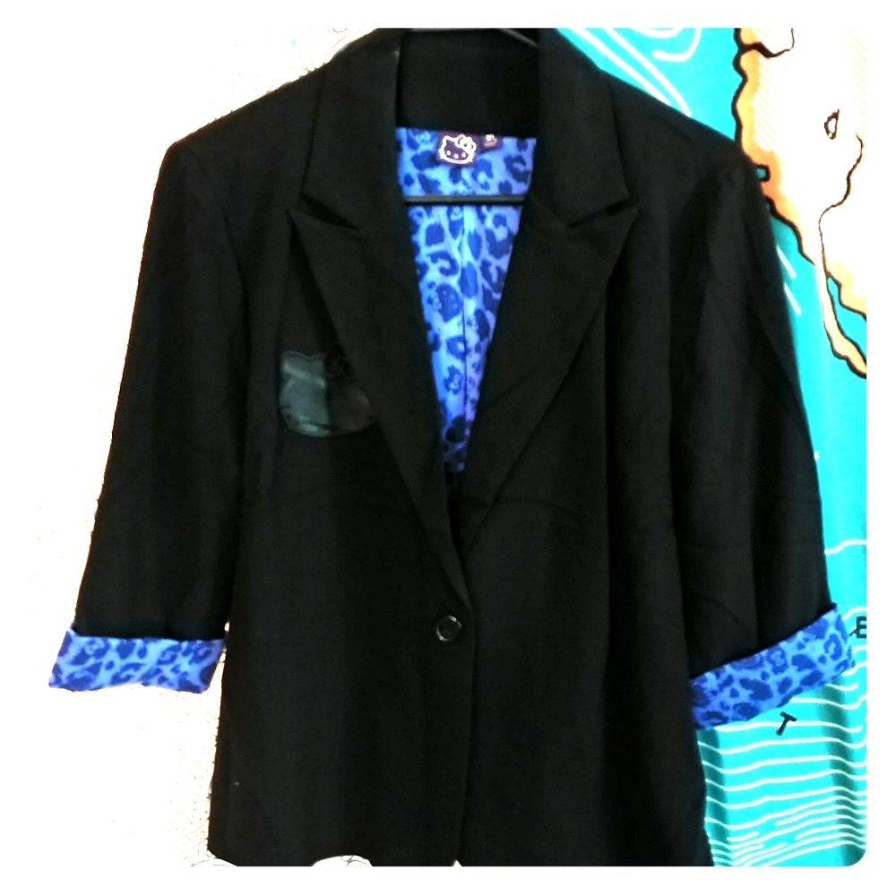 Hello Kitty Black Blazer junior XL/women's L
